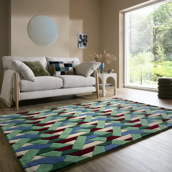 Connect Geometric Wool Rug 1