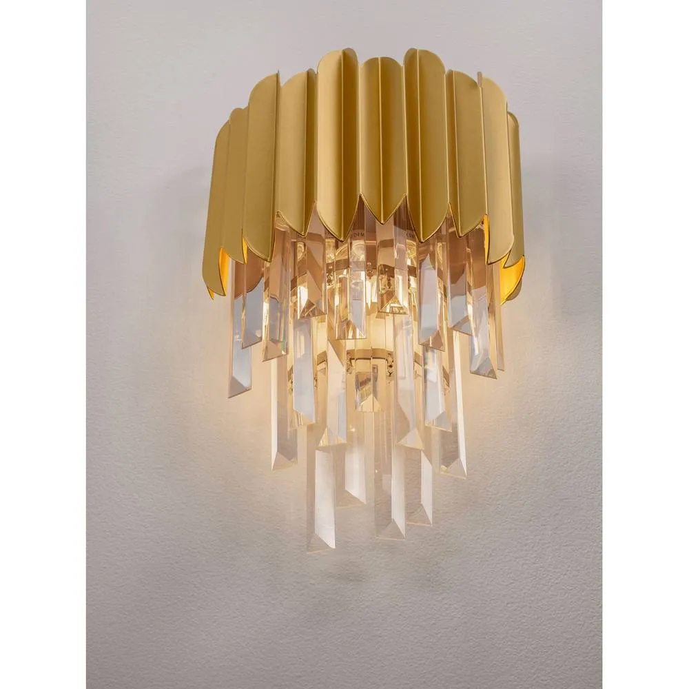 Netlighting Magnolia Wall Lamp Gold E14 2x5W 5