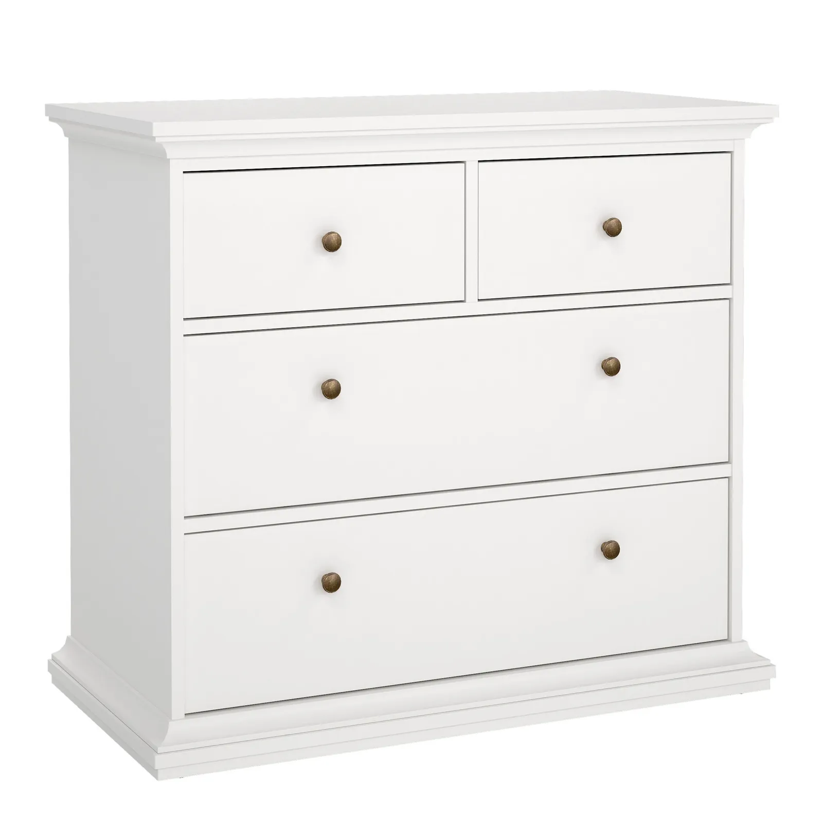 Furniture To Go Paris Chest of 4 Drawers in White