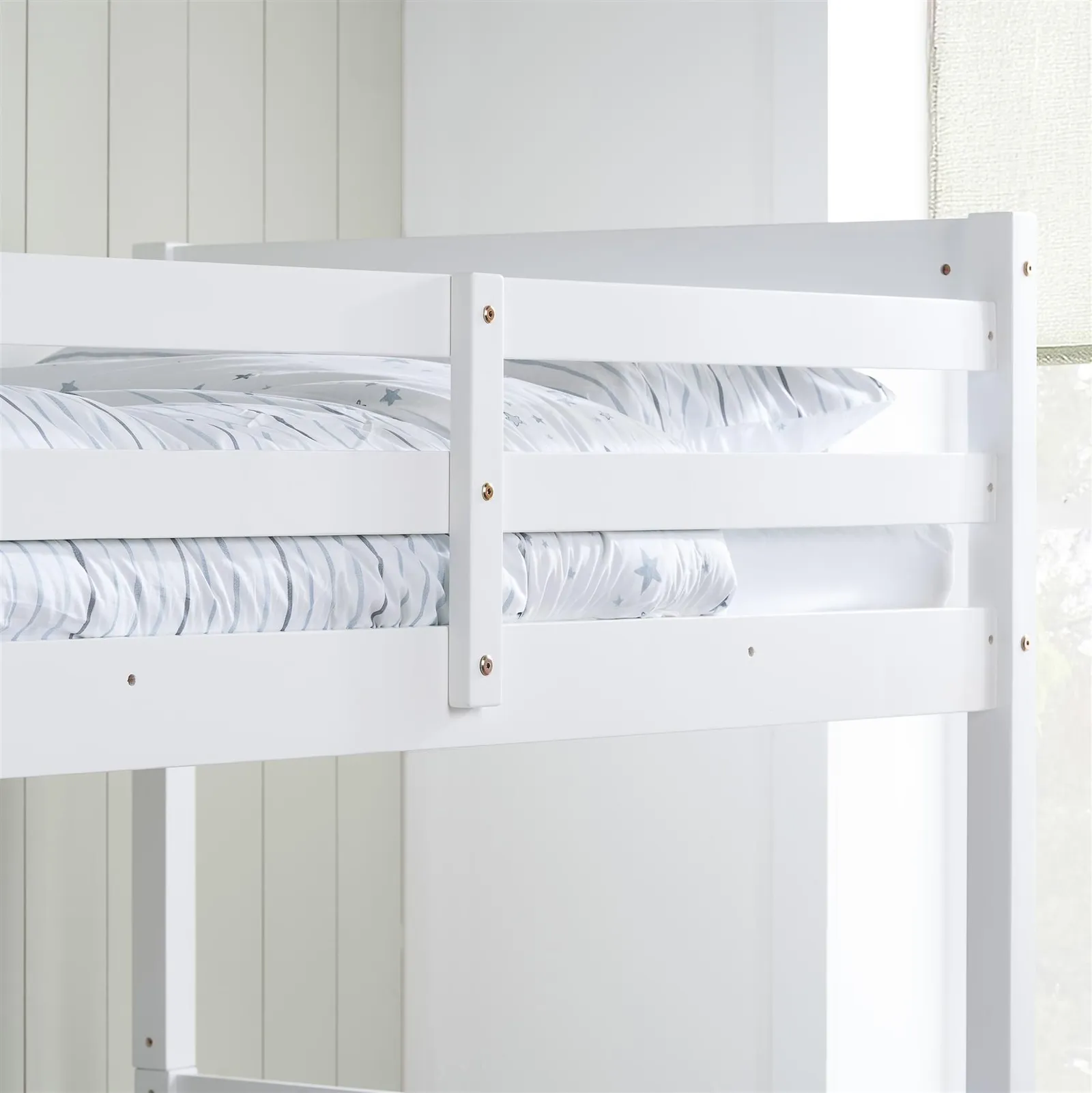 Birlea Children's White Wooden Bunk Bed Single Benji 5