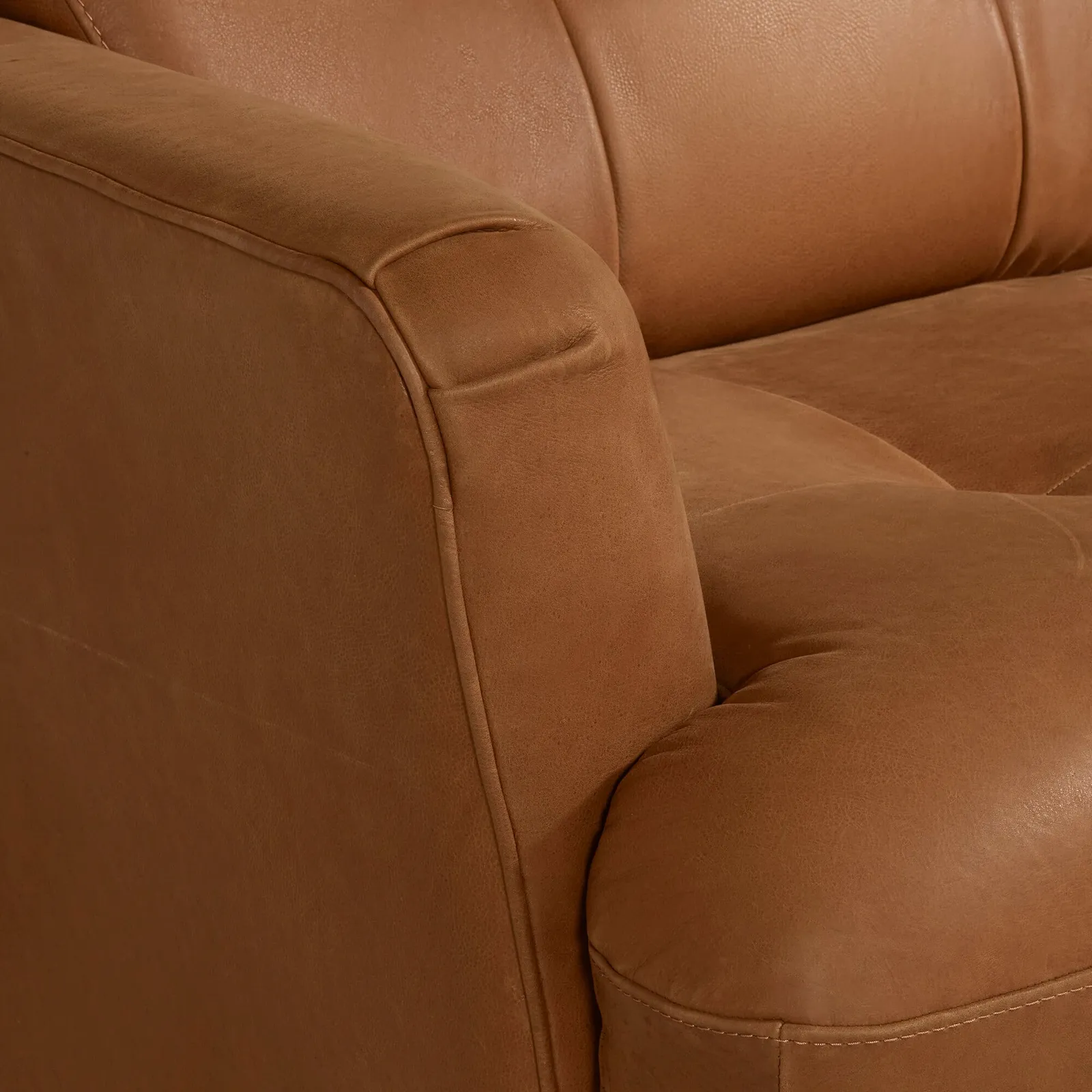 Aldo Loveseat Sofa, Brown | Barker & Stonehouse 3