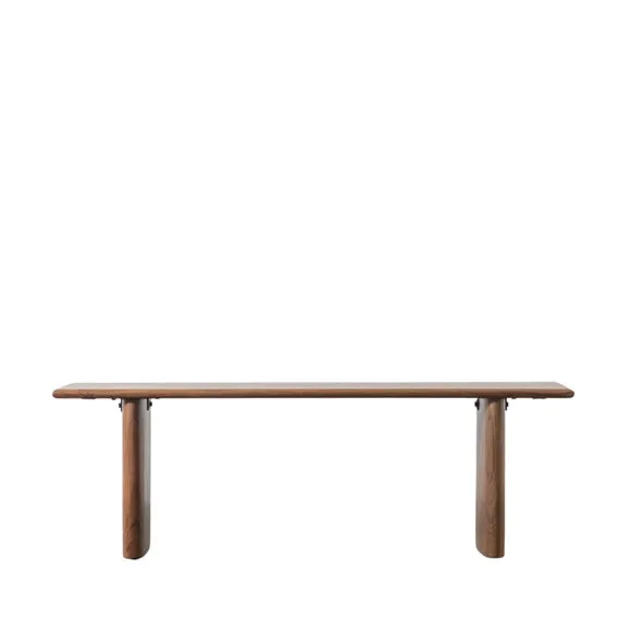 Worsley 2 Seater Dining Bench, Light Brown Acacia Wood, 140cm 3