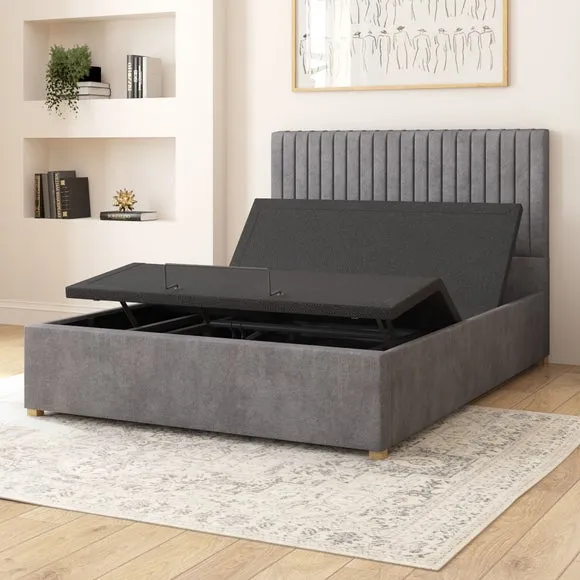 Grant Plush Velvet Adjustable Bed 4