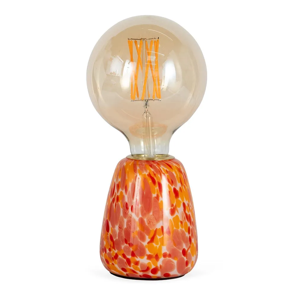 Heal's Confetti Glass Table Lamp Pink/Orange 2