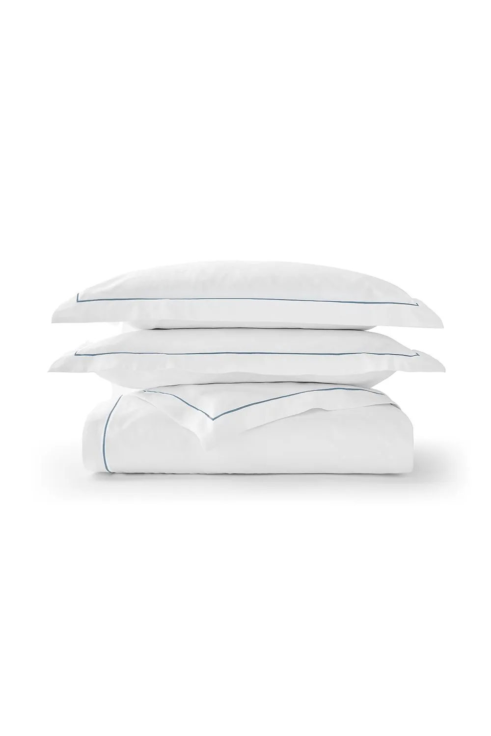 CHRISTY Premium Sateen Satin Soft Duvet Cover Sets in Blue 2