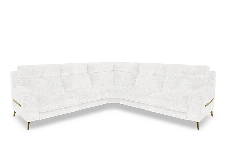 Eclipse Large Fabric Corner Sofa - Frost