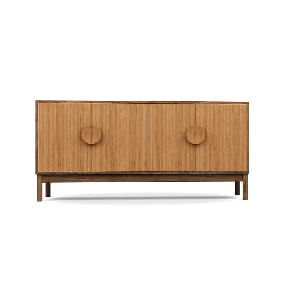 Heal's Tinta Sideboard Walnut Frame Natural Oak Doors 1