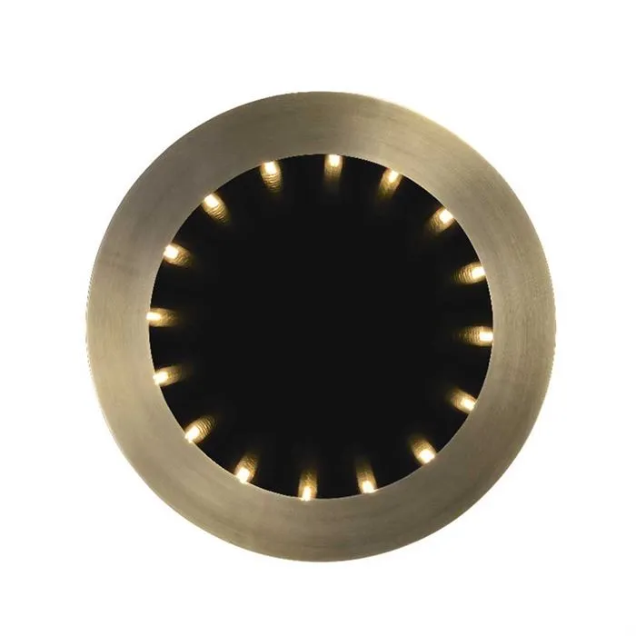 Timothy Oulton Inception Small Round Mirror, Flat Brass