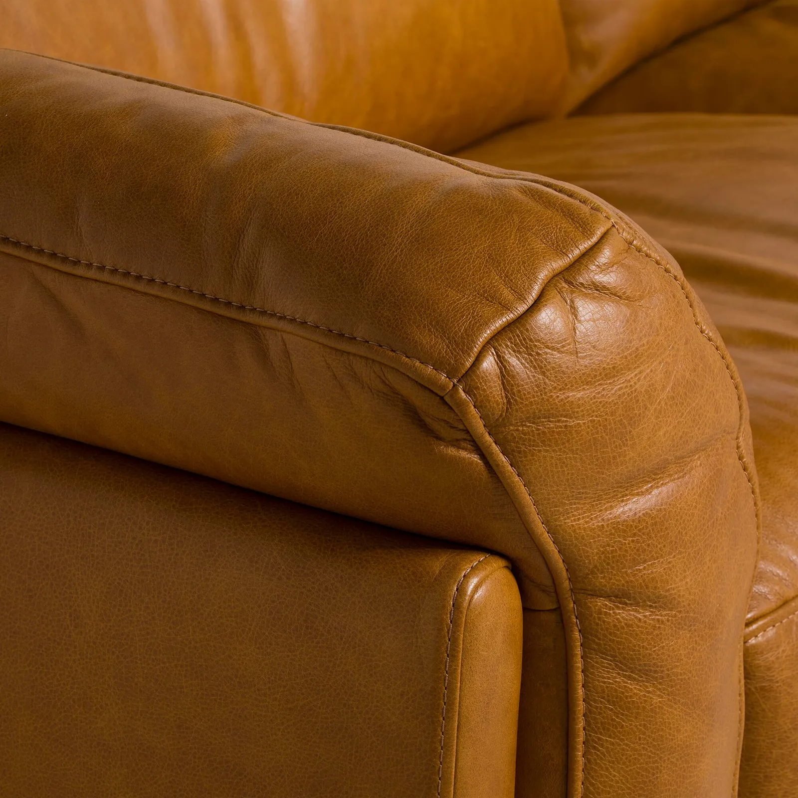 Ledbury 3 Seater Sofa, Brown Leather | Barker & Stonehouse 5