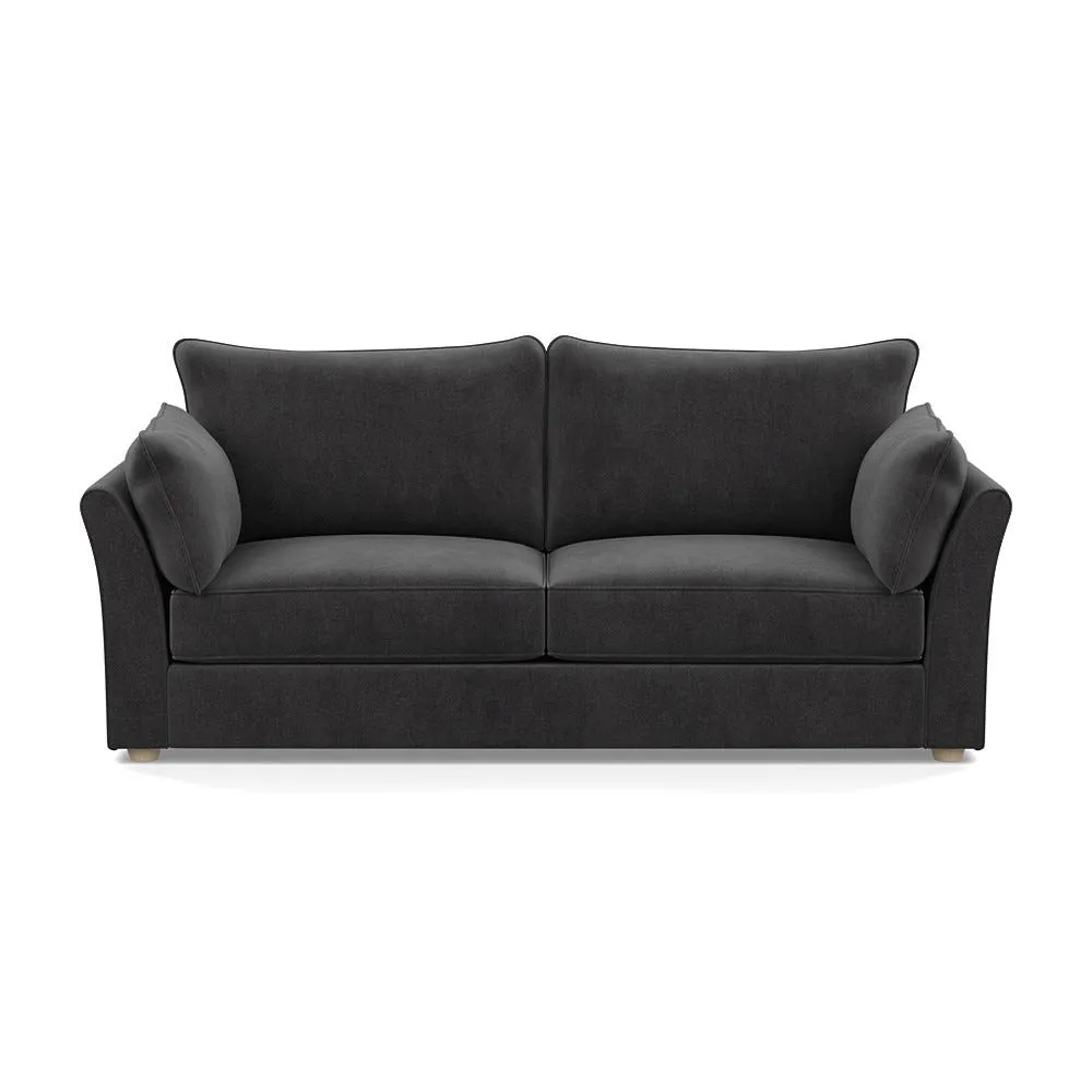 Heal's Tailor 4 Seater Sofa Smart Luxe Velvet Nickel Natural Beech Feet 1