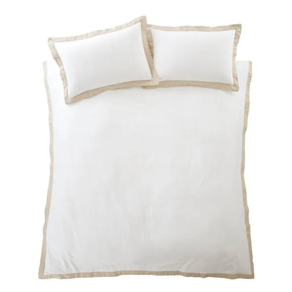 Bianca Fine Linens Tailored 100% Brushed Cotton Duvet Cover & Pillowcase Set 5