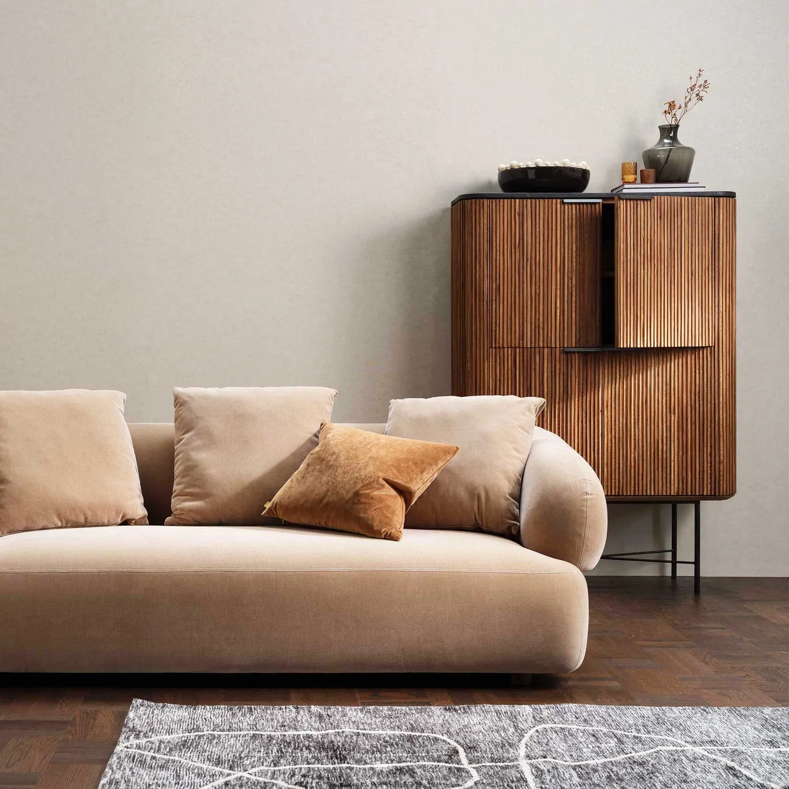 Trinidad Tall Rectangular Cabinet, Teak Wood | Barker & Stonehouse 2