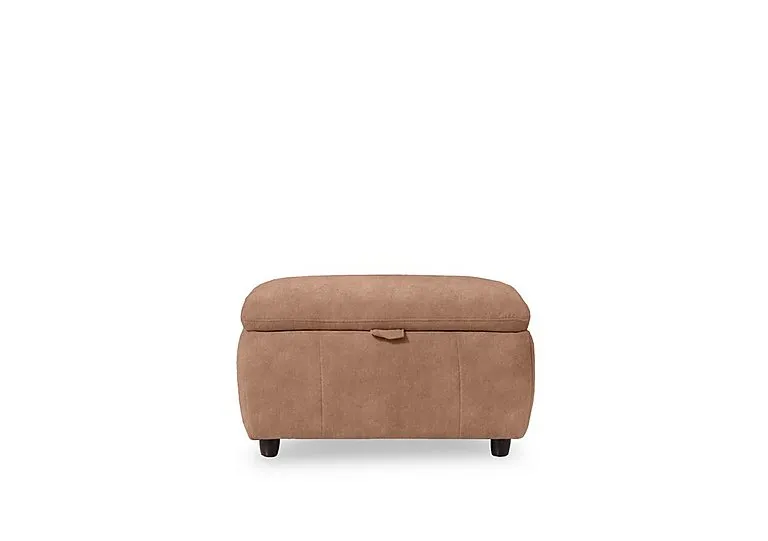 Inca Fabric Storage Footstool - Dexter Sand