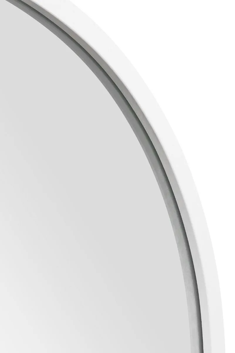 MirrorOutlet White Metal Framed Arched Garden Wall Mirror 39" X 27" (100CM X 70CM) 4