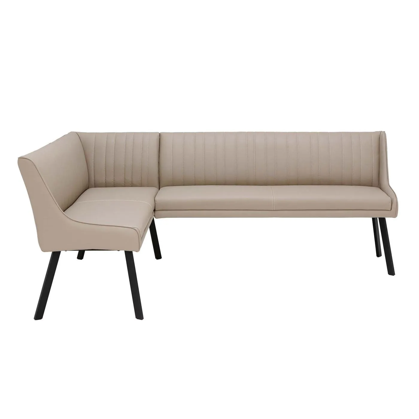 Belize Right Hand Corner Dining Set, Neutral Ceramic | Barker & Stonehouse 3