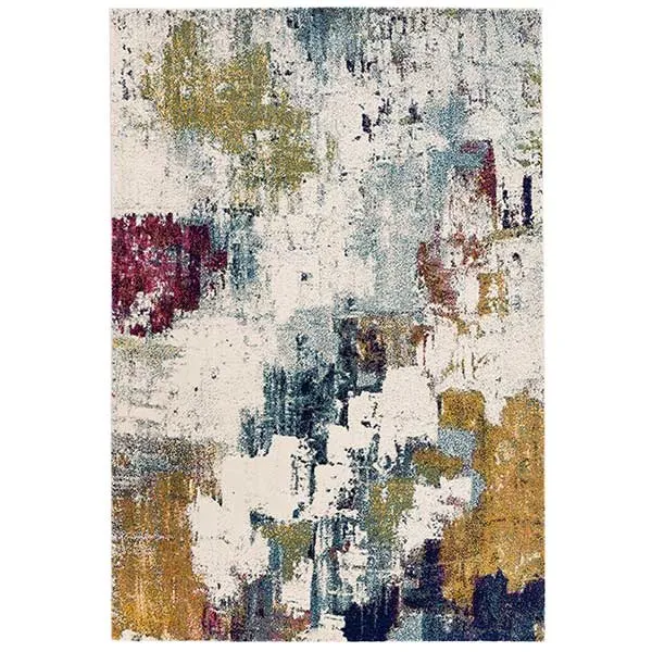 Ceres Abstract Rug  Mustard
