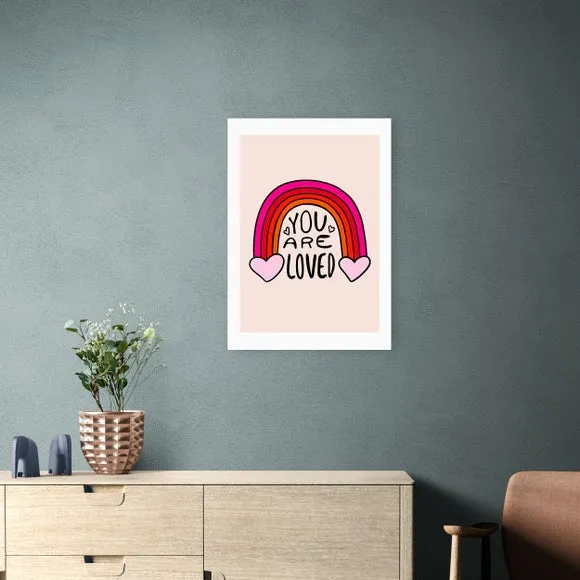 East End Prints You are loved Print by Doodle By Meg 1