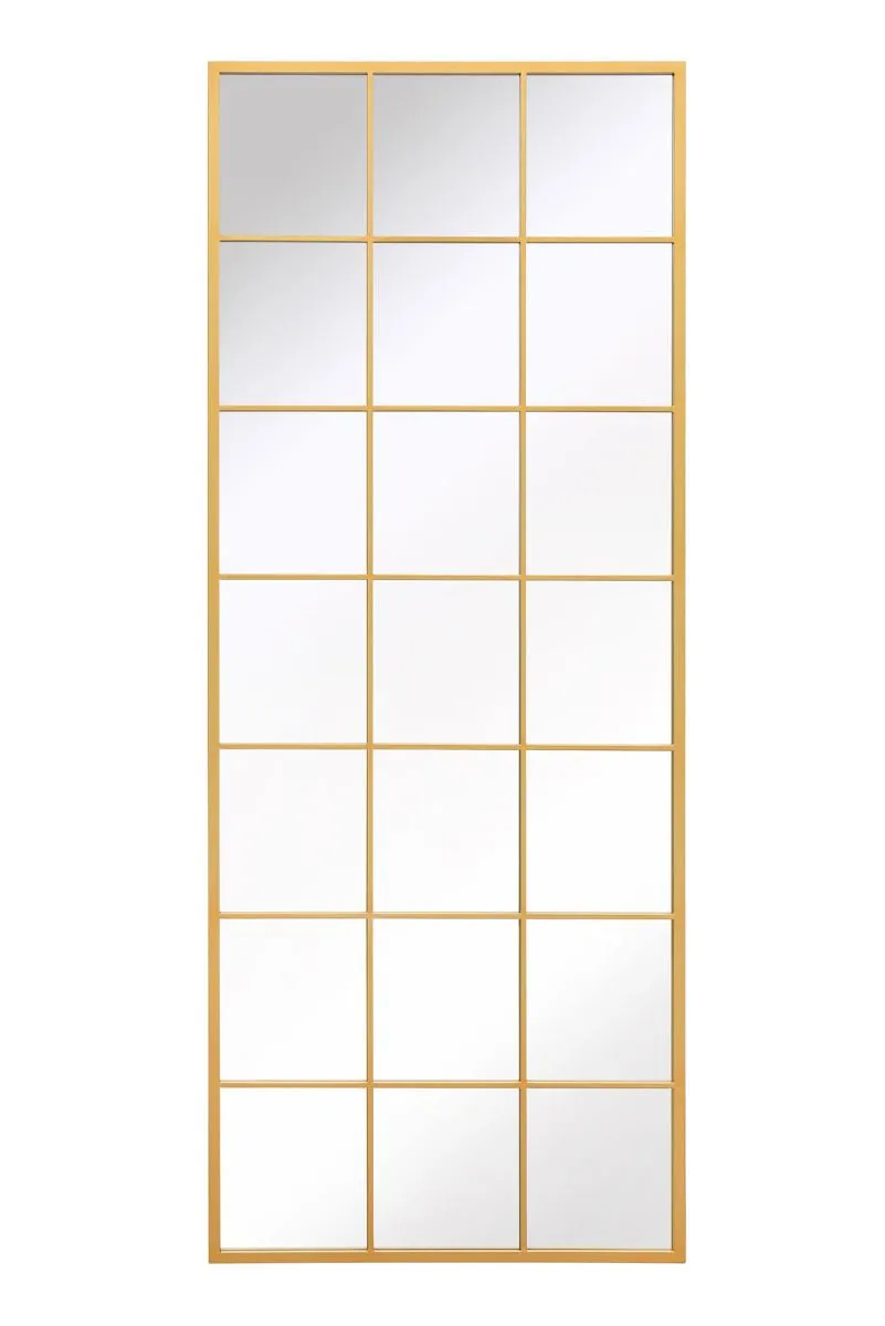 MirrorOutlet Gold Modern Window Leaner / Wall Mirror 79" X 31" (200CM X 80CM) 3