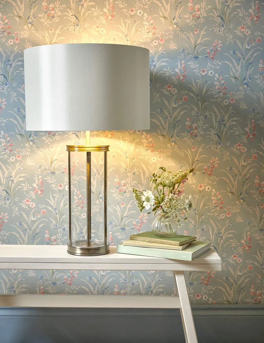 Laura Ashley Harrington Table Lamp Antique Brass
