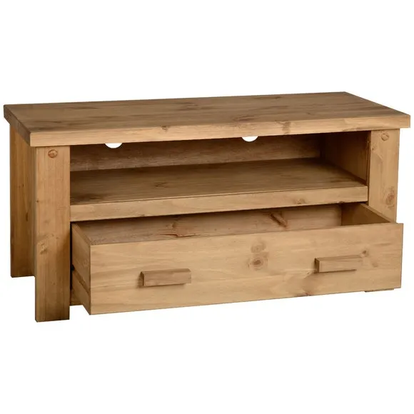 Tortilla TV Unit, Pine for TVs up to 48" 2