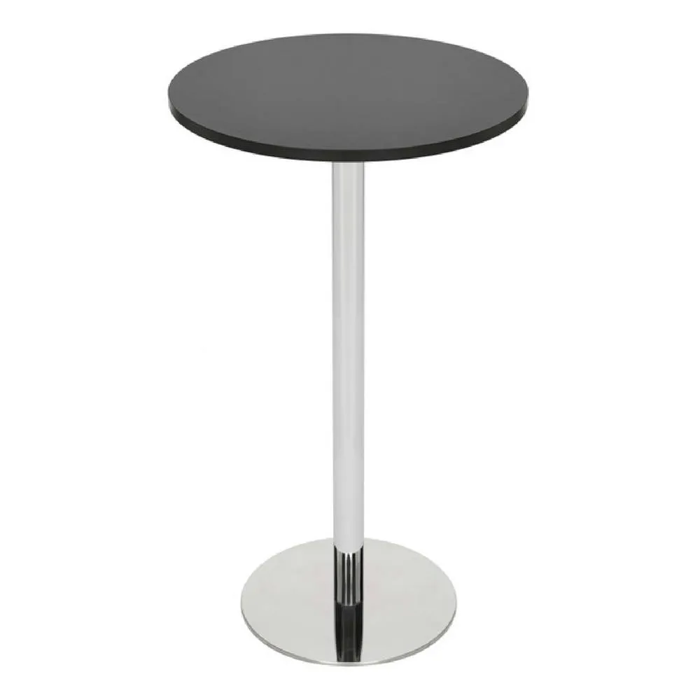 netfurniture Deluxe Como Poseur Table Round Black Wood 4