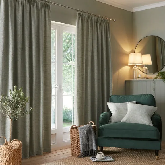 Churchgate Swithland Herringbone Pencil Pleat Curtains 2