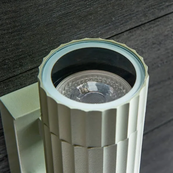 Georgi Ribbed 2 Light PIR Outdoor Wall Light 3