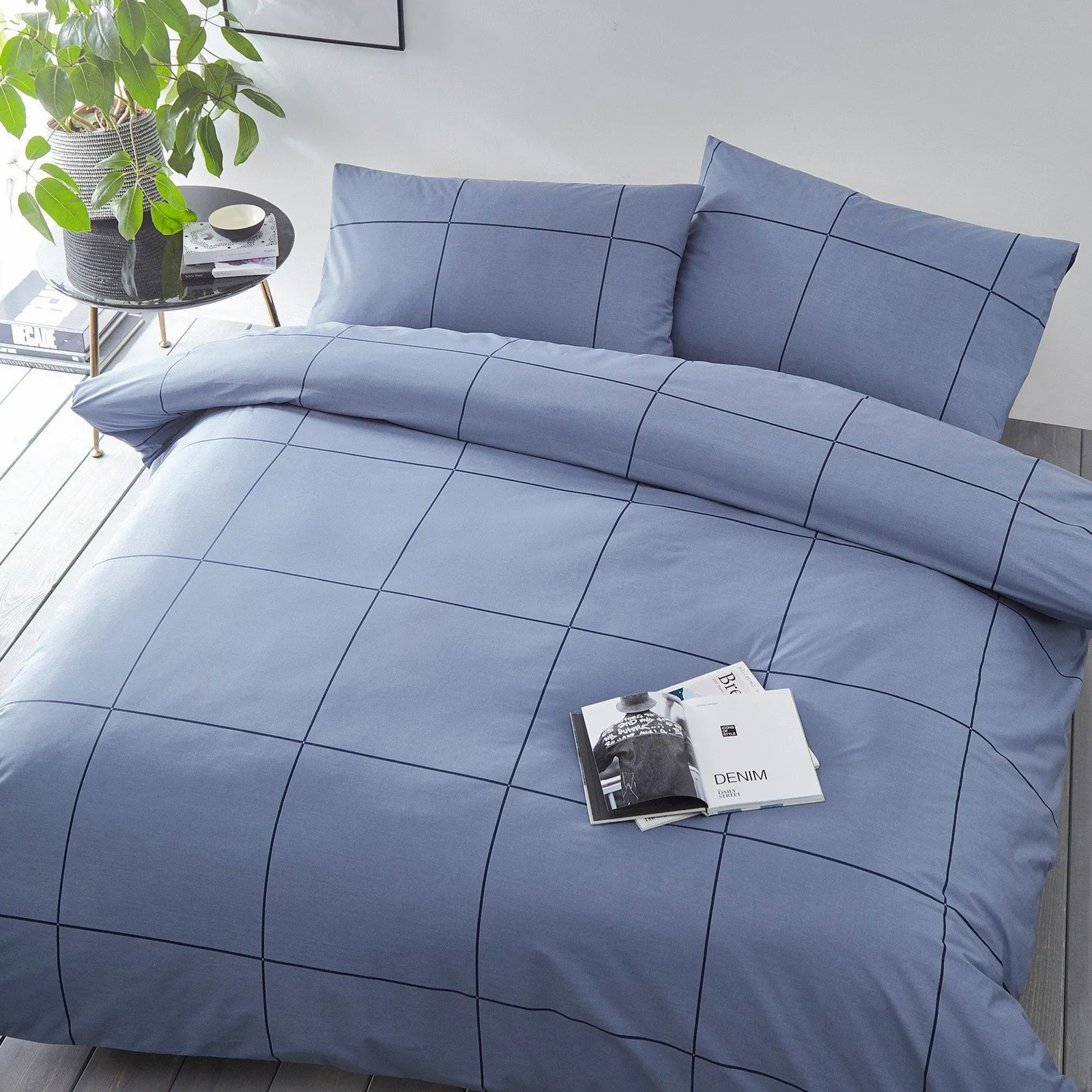 Joshua Check King Duvet Set