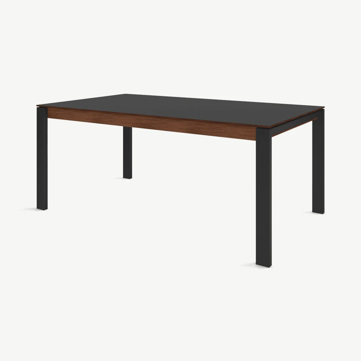 Corinna 8 Seat Dining Table, Grey HPL & Black