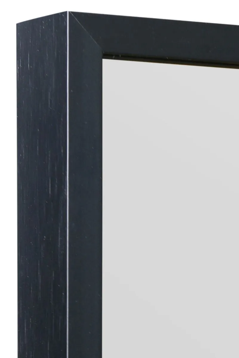 MirrorOutlet Full length Black Aluminium Edged Wall Leaner Mirror 68" X 33" (174CM X 85CM) 6