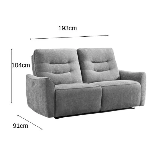 Alford Power Recliner 3 Seater Sofa 6