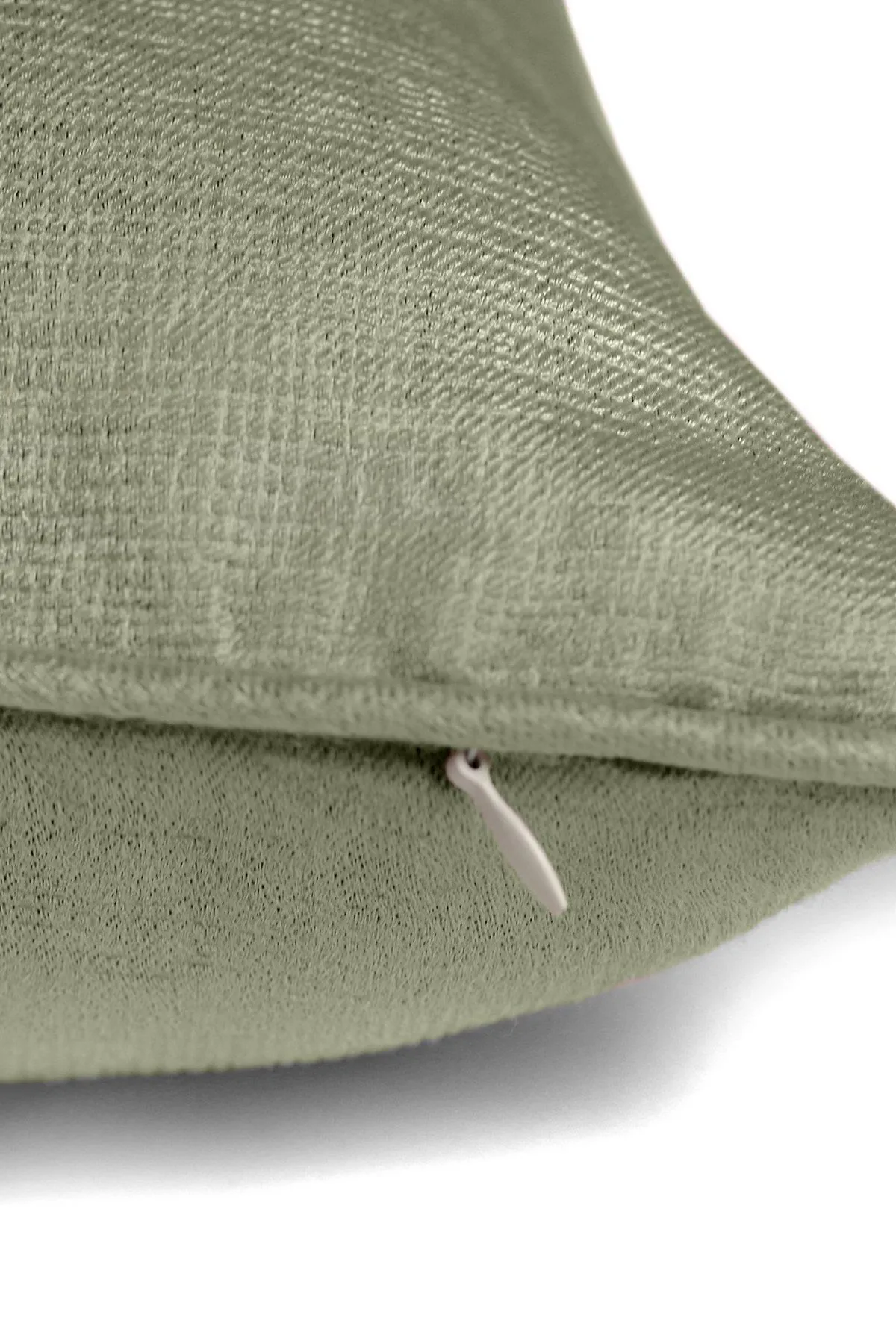 Fusion 'Strata' Luxe Velvet Filled Cushion in Green 2