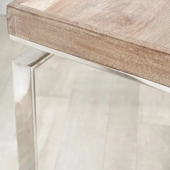 Evelyn Natural Antique Console Table 5