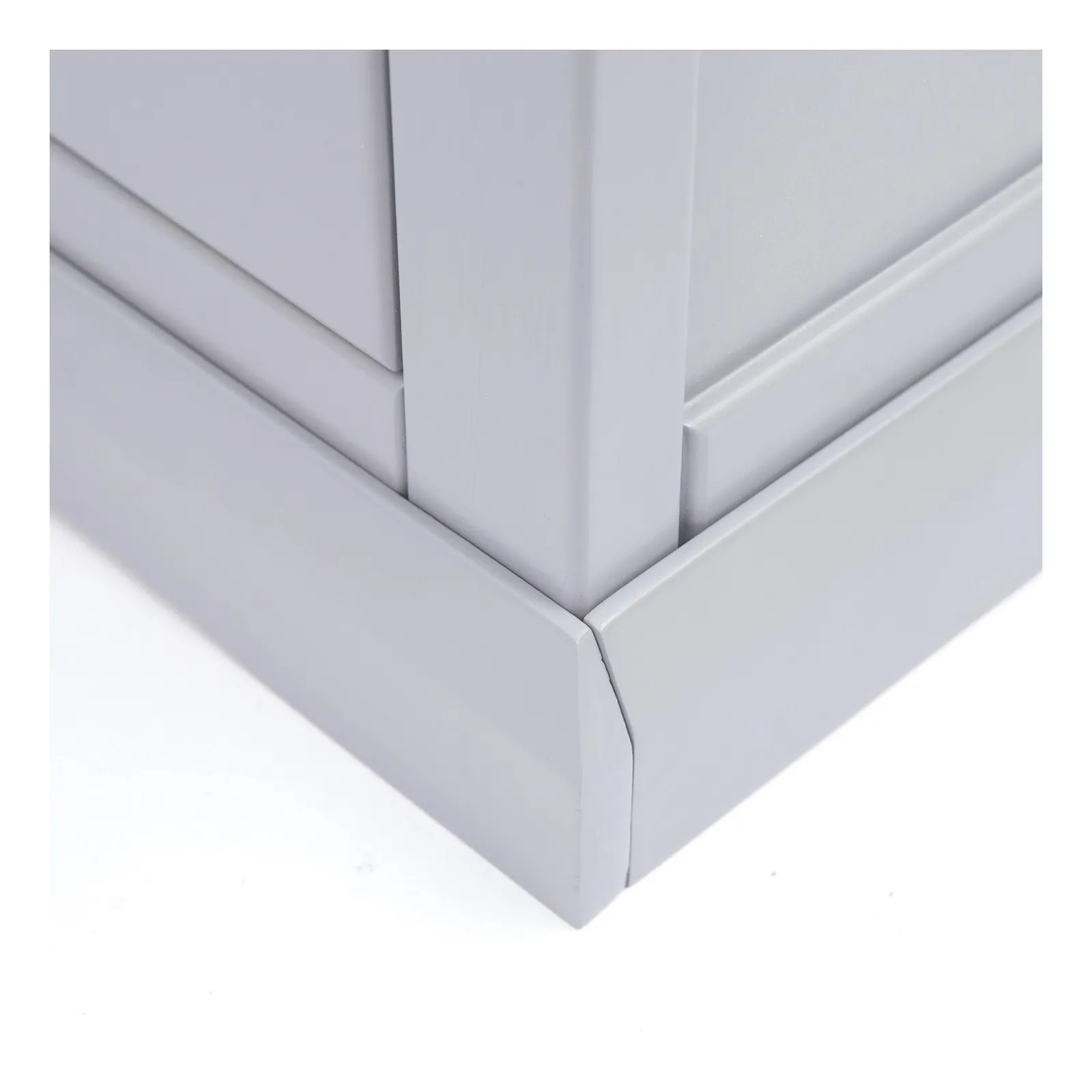 Cabinet Bits Rocca 4 Drawer Chest of Drawers Brass Knob in Grey 6