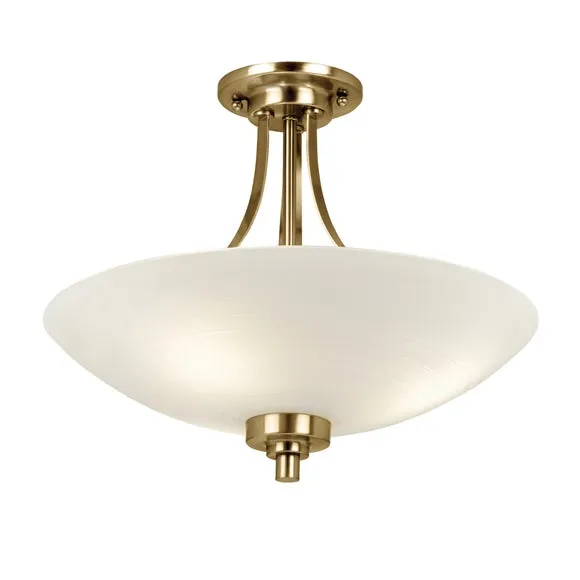 Return - Vogue Welles 3 Light Semi Flush Ceiling Light