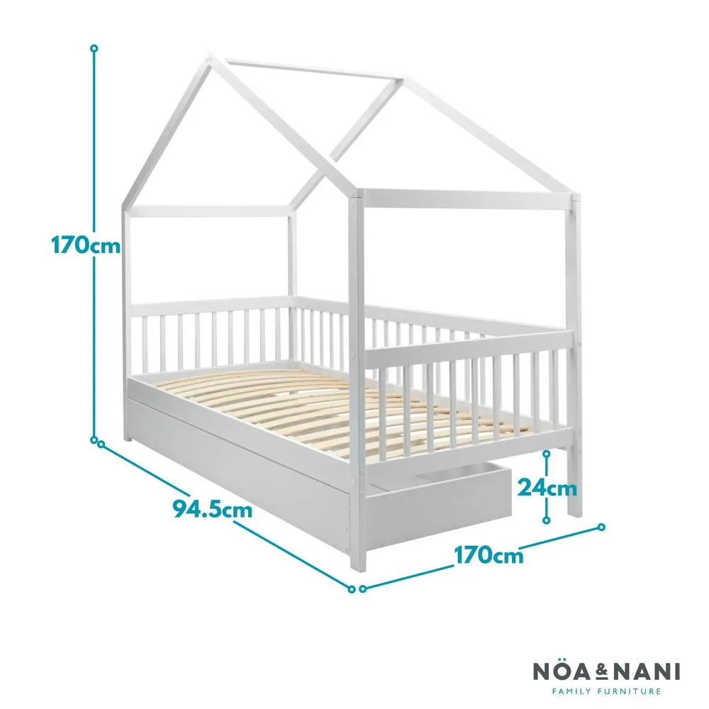 Nöa and Nani Lottie Treehouse Single Day Bed in White 5