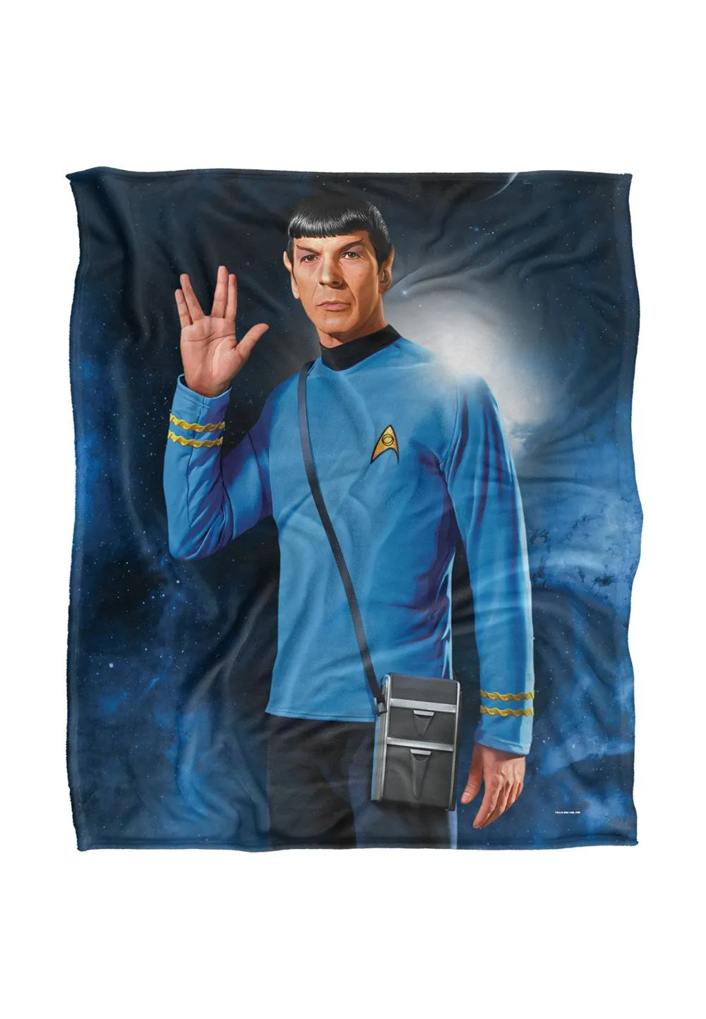 Star Trek Spock Silky Touch Super Soft Throw Blanket 152 X 127 cm in White