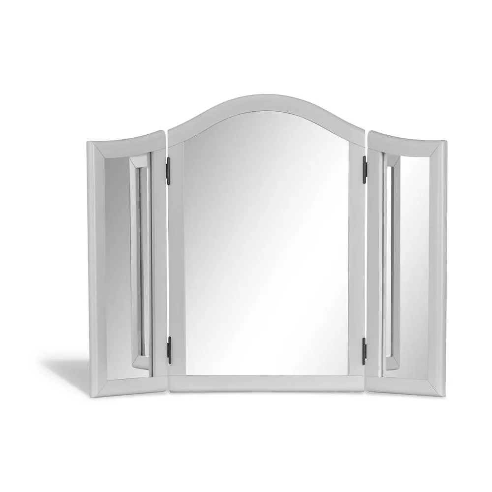 Statement Furniture Romance 3-Way Dressing Table Mirror in Light Grey