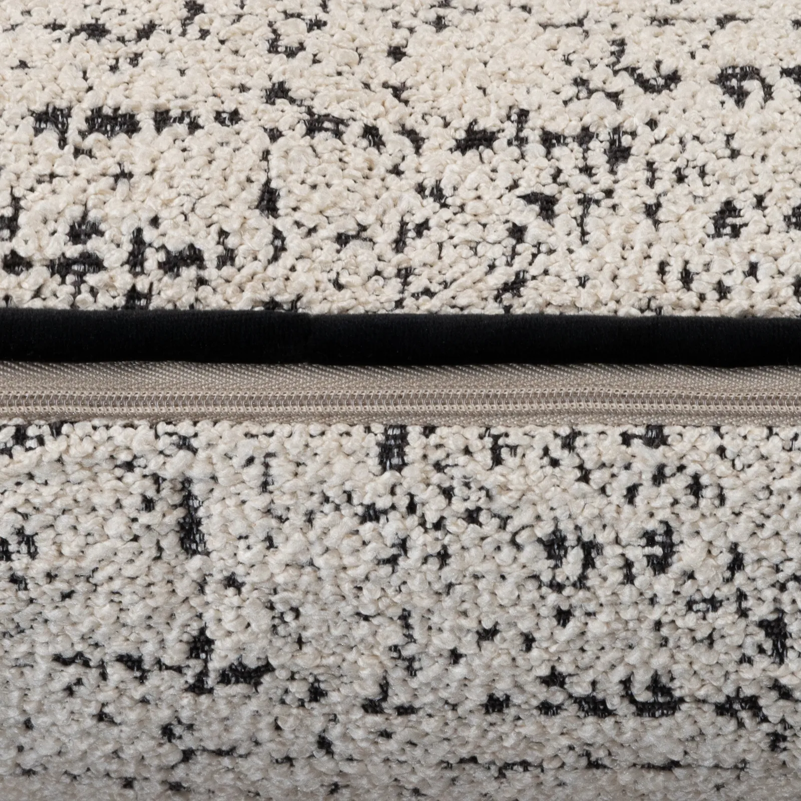 Monochrome Boucle Cushion, Square, Neutral | Barker & Stonehouse 3