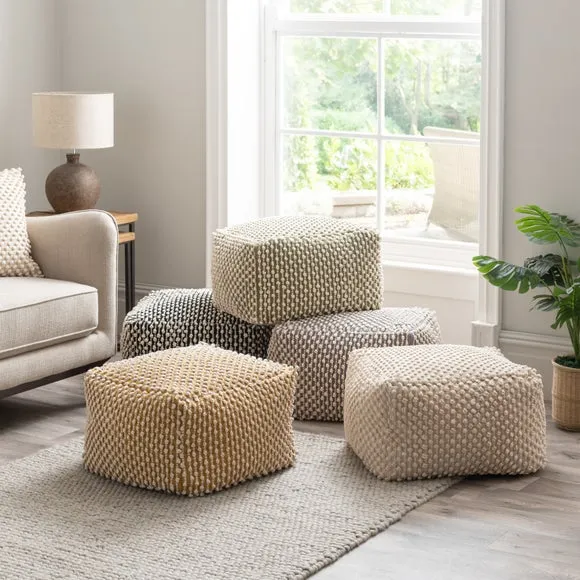 Jersey Bobble Pouffe 6