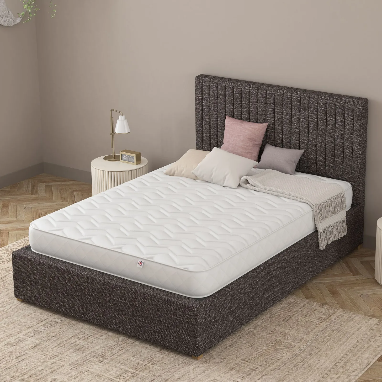 Catherine Lansfield Serene Sleep Mattress in White
