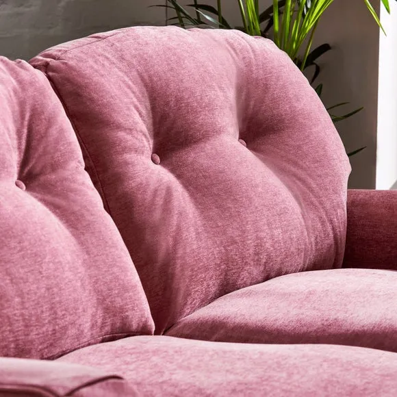 Martha Vintage Soft Chenille 2 Seater Sofa 6