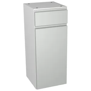 Wickes Hertford Gloss Grey Drawerline Storage Unit - 300 x 735mm