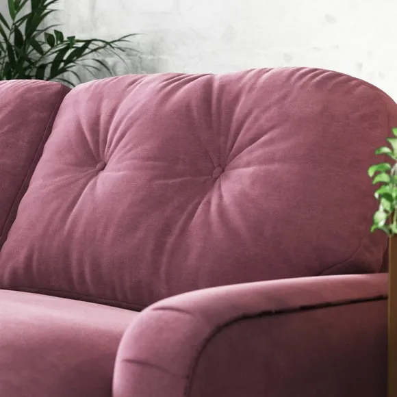 Martha Vintage Chenille Corner Chaise Sofa 6