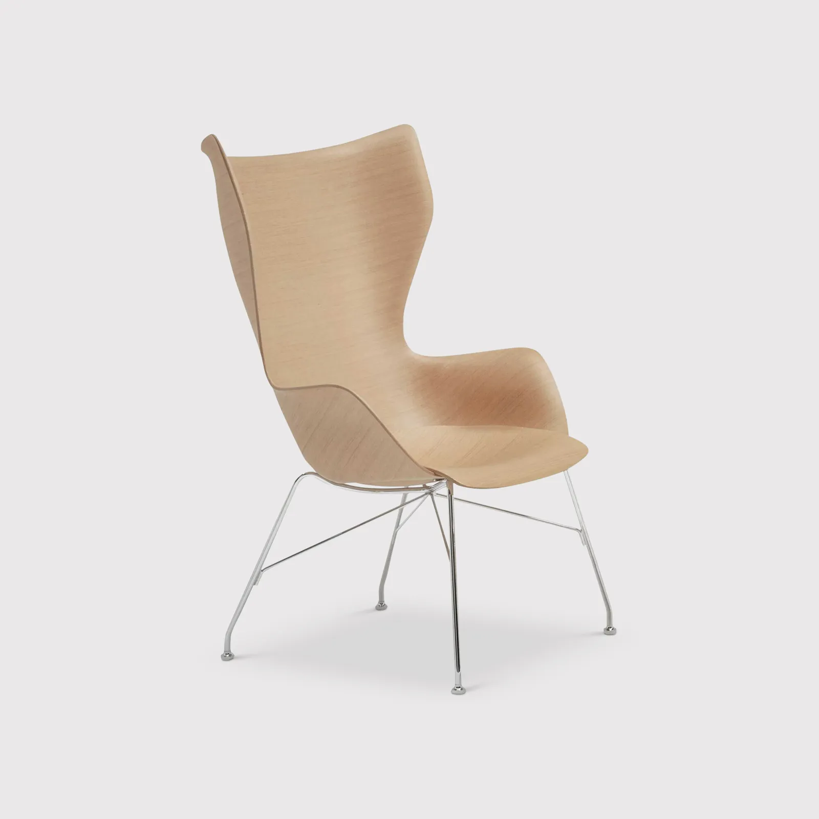 Kartell Smartwood Lounge Chair, Neutral | Barker & Stonehouse
