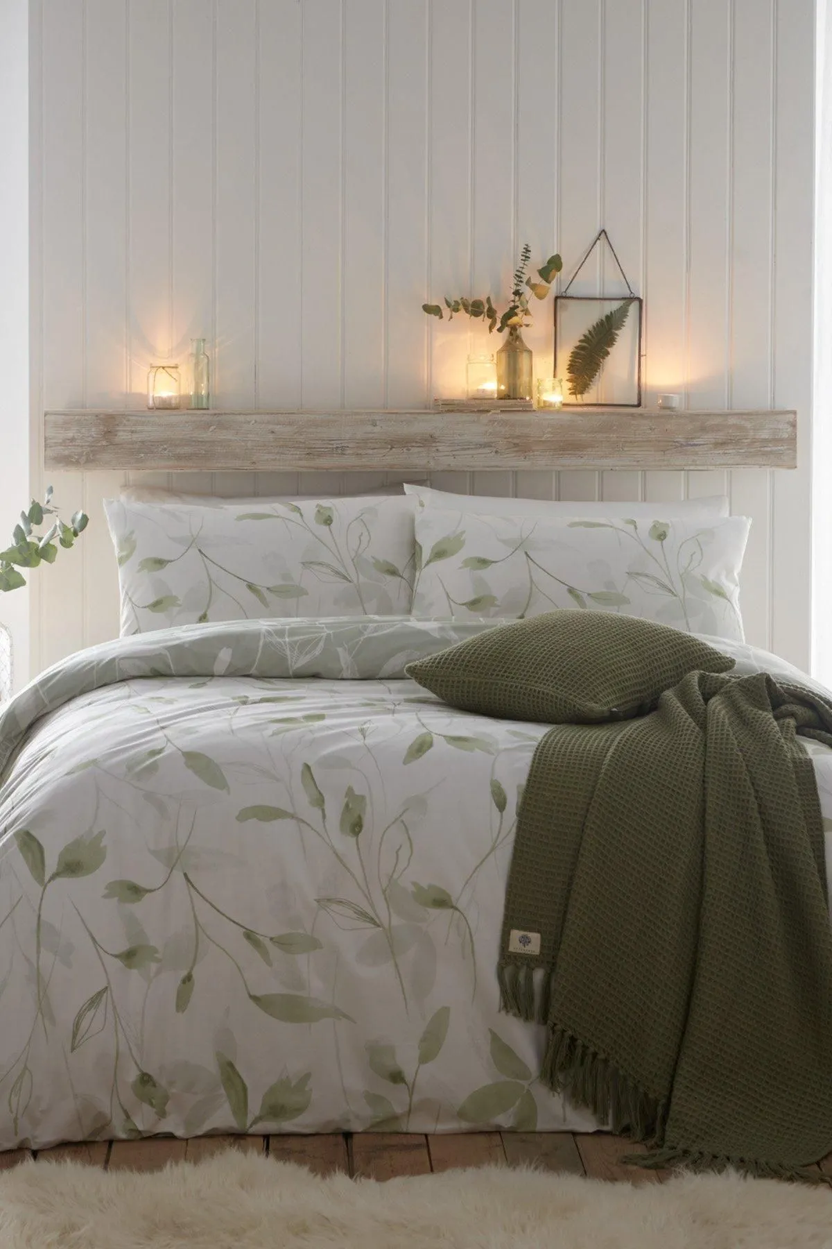 Drift Home 'Eliza' Duvet Cover Set in Green