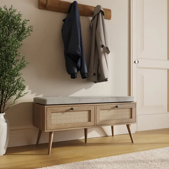 Noor Storage Bench, Wood Effect 2