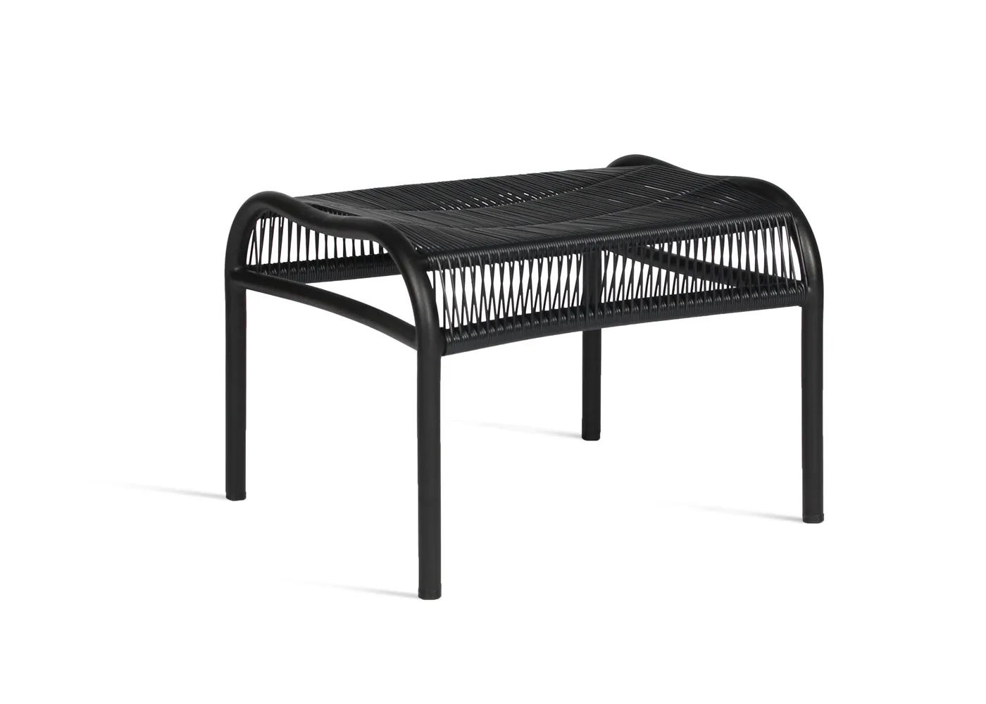 Vincent Sheppard Loop Outdoor Footrest Black Rope