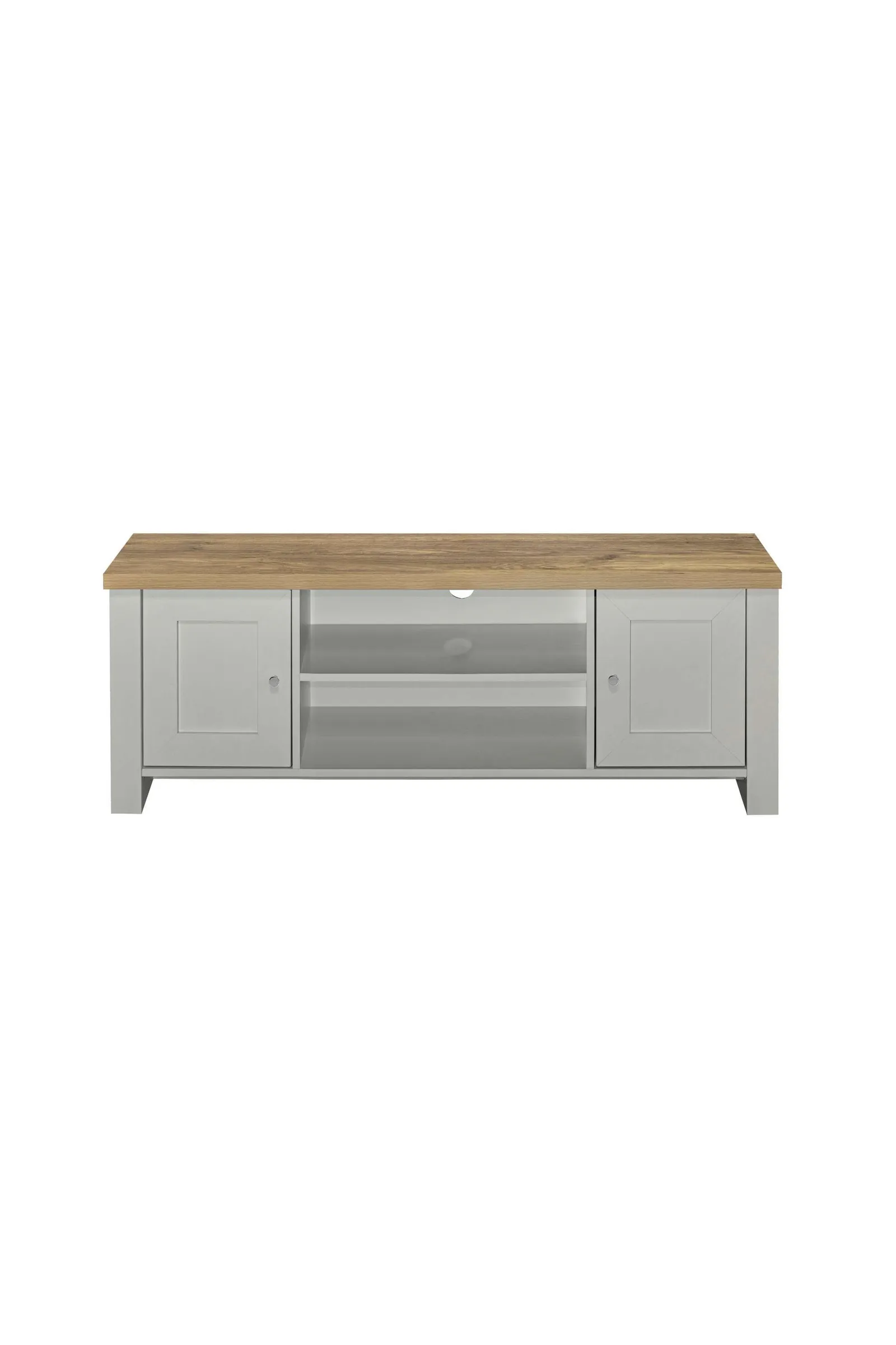 Birlea TV Unit Blue Oak Highgate Large Entertainment Navy Farmhouse Shabby Chic in Grey 5