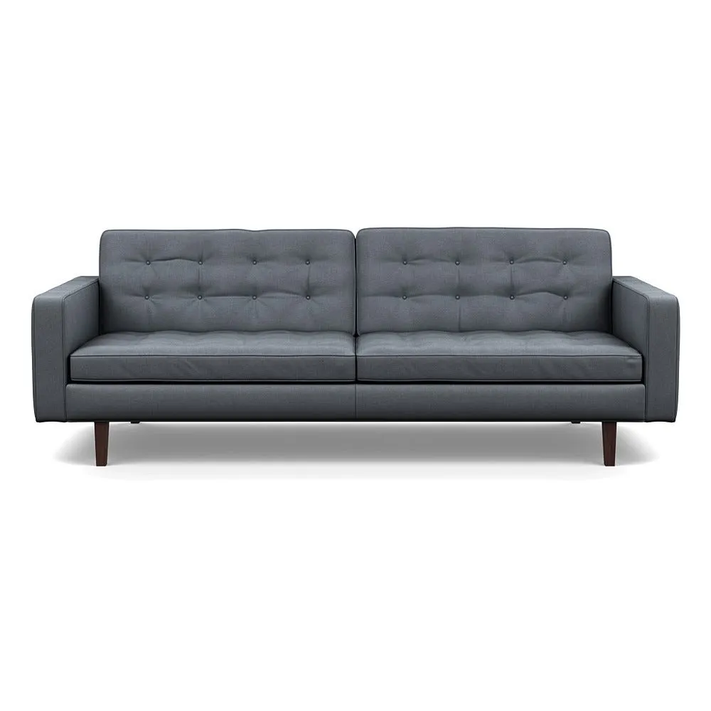 Heal's Hepburn 4 Seater Siena Cotton Shale Grey Wenge